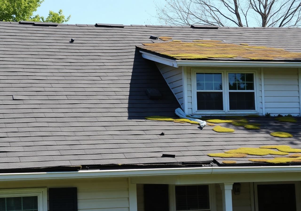 Before old roof